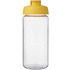 H2O Active® Octave Tritan 600 ml urheilujuomapullo pikalukittavalla korkilla, läpikuultava-valkoinen, keltainen lisäkuva 2