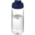 H2O Active® Octave Tritan 600 ml urheilujuomapullo pikalukittavalla korkilla, läpikuultava-valkoinen, sininen liikelahja logopainatuksella