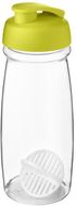 H2O Active® Pulse 600 ml -shakerpullo, läpikuultava-valkoinen, kalkinvihreä liikelahja logopainatuksella