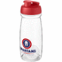 H2O Active® Pulse 600 ml -shakerpullo, läpikuultava-valkoinen, punainen lisäkuva 1