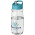 H2O Active® Pulse 600 ml -urheilujuomapullo kaatonokkakannella, läpikuultava-valkoinen, aqua-blue lisäkuva 1