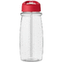 H2O Active® Pulse 600 ml -urheilujuomapullo kaatonokkakannella, läpikuultava-valkoinen, punainen lisäkuva 2