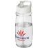 H2O Active® Pulse 600 ml -urheilujuomapullo kaatonokkakannella, valkoinen, läpikuultava-valkoinen lisäkuva 1
