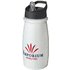 H2O Active® Pulse 600 ml -urheilujuomapullo kaatonokkakannella, valkoinen, musta lisäkuva 1