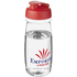 H2O Active® Pulse 600 ml flip kansi urheilujuomapullo, läpikuultava-valkoinen, punainen lisäkuva 1
