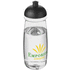 H2O Active® Pulse 600 ml kupukantinen urheilujuomapullo, läpikuultava-valkoinen, musta lisäkuva 1