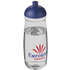 H2O Active® Pulse 600 ml kupukantinen urheilujuomapullo, läpikuultava-valkoinen, sininen lisäkuva 1