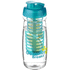 H2O Active® Pulse 600 ml läppäkantinen urheilujuomapullo & uuttaja, läpikuultava-valkoinen, aqua-blue lisäkuva 1