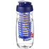 H2O Active® Pulse 600 ml läppäkantinen urheilujuomapullo & uuttaja, läpikuultava-valkoinen, sininen lisäkuva 1