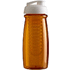 H2O Active® Pulse 600 ml läppäkantinen urheilujuomapullo & uuttaja, valkoinen, läpikuultava-oranssi lisäkuva 3