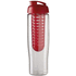 H2O Active® Tempo 700 ml flip kansi urheilujuomapullo & uuttaja, läpikuultava-valkoinen, punainen lisäkuva 2