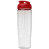 H2O Active® Tempo 700 ml flip kansi urheilujuomapullo, läpikuultava-valkoinen, punainen lisäkuva 2