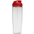 H2O Active® Tempo 700 ml flip kansi urheilujuomapullo, läpikuultava-valkoinen, punainen lisäkuva 3