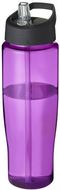 H2O Active® Tempo 700 ml kaatonokkakantinen urheilujuomapullo, musta, violetti liikelahja logopainatuksella