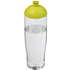 H2O Active® Tempo 700 ml kupukantinen urheilujuomapullo, läpikuultava-valkoinen, kalkinvihreä liikelahja logopainatuksella