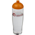 H2O Active® Tempo 700 ml kupukantinen urheilujuomapullo, läpikuultava-valkoinen, oranssi lisäkuva 1