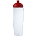 H2O Active® Tempo 700 ml kupukantinen urheilujuomapullo, läpikuultava-valkoinen, punainen lisäkuva 2