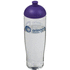 H2O Active® Tempo 700 ml kupukantinen urheilujuomapullo, läpikuultava-valkoinen, violetti lisäkuva 1