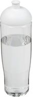 H2O Active® Tempo 700 ml kupukantinen urheilujuomapullo, valkoinen, läpikuultava-valkoinen liikelahja logopainatuksella
