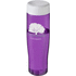 H2O Active® Tempo 700 ml vesipullo kierrekannella, valkoinen, violetti lisäkuva 1