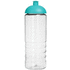H2O Active® Treble 750 ml -urheilujuomapullo kupukannella, läpikuultava-valkoinen, aqua-blue lisäkuva 2