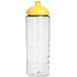 H2O Active® Treble 750 ml -urheilujuomapullo kupukannella, läpikuultava-valkoinen, keltainen lisäkuva 2