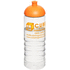 H2O Active® Treble 750 ml -urheilujuomapullo kupukannella, läpikuultava-valkoinen, oranssi lisäkuva 1