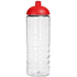 H2O Active® Treble 750 ml -urheilujuomapullo kupukannella, läpikuultava-valkoinen, punainen lisäkuva 2