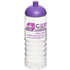 H2O Active® Treble 750 ml -urheilujuomapullo kupukannella, läpikuultava-valkoinen, violetti lisäkuva 1