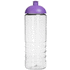 H2O Active® Treble 750 ml -urheilujuomapullo kupukannella, läpikuultava-valkoinen, violetti lisäkuva 2