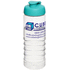H2O Active® Treble 750 ml -urheilujuomapullo läppäkannella, läpikuultava-valkoinen, aqua-blue lisäkuva 1