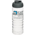 H2O Active® Treble 750 ml -urheilujuomapullo läppäkannella, läpikuultava-valkoinen, harmaa lisäkuva 1