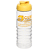 H2O Active® Treble 750 ml -urheilujuomapullo läppäkannella, läpikuultava-valkoinen, keltainen lisäkuva 1