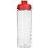 H2O Active® Treble 750 ml -urheilujuomapullo läppäkannella, läpikuultava-valkoinen, punainen lisäkuva 2