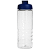 H2O Active® Treble 750 ml -urheilujuomapullo läppäkannella, läpikuultava-valkoinen, sininen lisäkuva 2