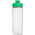 H2O Active® Treble 750 ml -urheilujuomapullo läppäkannella, läpikuultava-valkoinen, vihreä lisäkuva 2