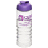 H2O Active® Treble 750 ml -urheilujuomapullo läppäkannella, läpikuultava-valkoinen, violetti lisäkuva 1