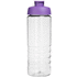 H2O Active® Treble 750 ml -urheilujuomapullo läppäkannella, läpikuultava-valkoinen, violetti lisäkuva 2