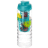 H2O Active® Treble 750 ml pullo, läppäkansi ja uuttaja, läpikuultava-valkoinen, aqua-blue lisäkuva 1