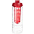 H2O Active® Treble 750 ml pullo, läppäkansi ja uuttaja, läpikuultava-valkoinen, punainen lisäkuva 2