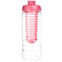 H2O Active® Treble 750 ml pullo, läppäkansi ja uuttaja, läpikuultava-valkoinen, ruusu lisäkuva 2
