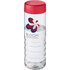H2O Active® Treble 750 ml vesipullo kierrekannella, läpikuultava-valkoinen, punainen lisäkuva 1