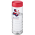 H2O Active® Treble 750 ml vesipullo kierrekannella, läpikuultava-valkoinen, punainen lisäkuva 2