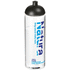 H2O Active® Vibe 850 ml -urheilujuomapullo kupukannella, läpikuultava-valkoinen, musta lisäkuva 1