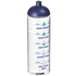 H2O Active® Vibe 850 ml -urheilujuomapullo kupukannella, läpikuultava-valkoinen, sininen lisäkuva 1