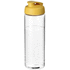 H2O Active® Vibe 850 ml -urheilujuomapullo läppäkannella, läpikuultava-valkoinen, keltainen liikelahja logopainatuksella