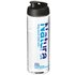 H2O Active® Vibe 850 ml -urheilujuomapullo läppäkannella, läpikuultava-valkoinen, musta lisäkuva 1