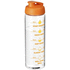 H2O Active® Vibe 850 ml -urheilujuomapullo läppäkannella, läpikuultava-valkoinen, oranssi lisäkuva 1