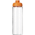 H2O Active® Vibe 850 ml -urheilujuomapullo läppäkannella, läpikuultava-valkoinen, oranssi lisäkuva 2