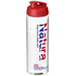 H2O Active® Vibe 850 ml -urheilujuomapullo läppäkannella, läpikuultava-valkoinen, punainen lisäkuva 1